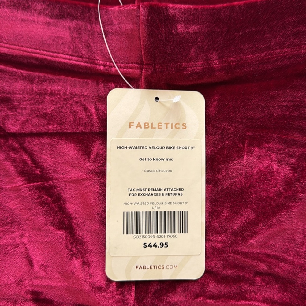 Fabletics Velour Bike Shorts - Picture 9 of 10